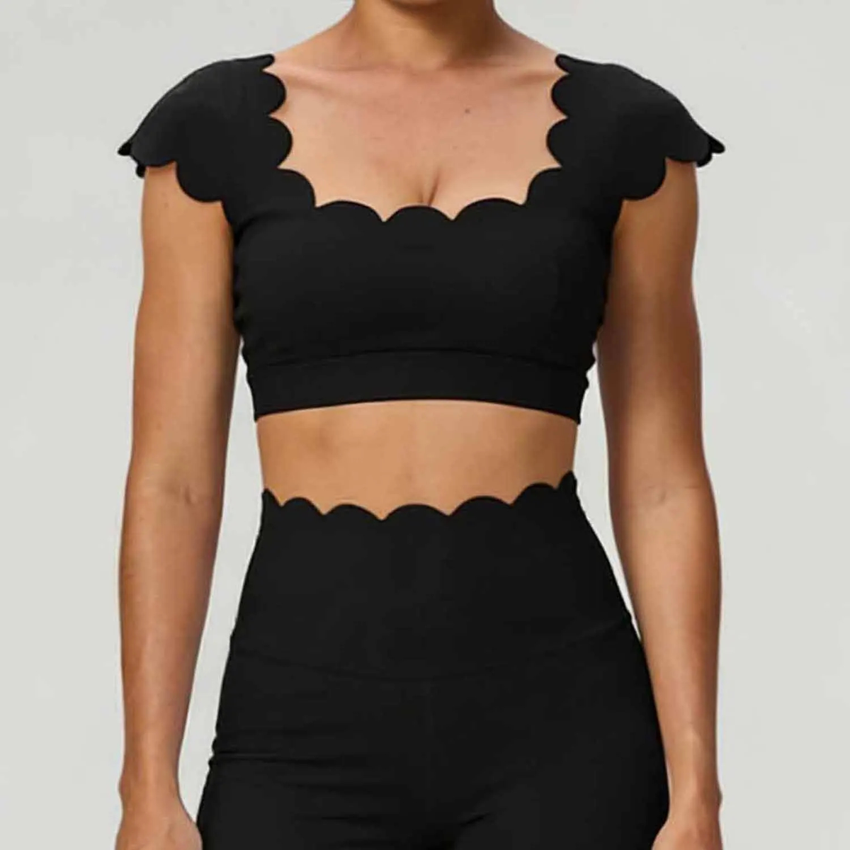 High Waist Three Quarter Yoga Pants